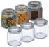 Relaxdays Vorratsgläser mit Deckel 6er Set Glasbehälter Müslibehälter (10043228)