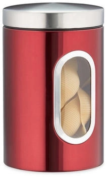 Relaxdays Vorratsdose 17,0 cm hoch rot 1,4 l, 1 St. St.