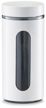 Zeller Vorratsglas Vorratsglas, Glas/Metall, 1200 ml, weiß, Glas/Metall, Ø10,2 x 23 cm