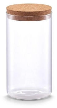 Zeller 19687 Vorratsglas m.Korkdeckel 1100 (1 Stück)