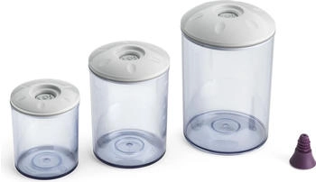 Magicvac Magic Vac ACO1082 Rund, transparent, wei&szlig;, 3 St&uuml;ck