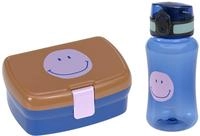 L&auml;ssig 2tlg. Lunch-Set "Little Gang Smile" in Blau