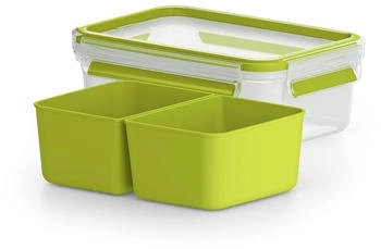Tefal MASTERSEAL TO GO rechteckige Dose 1,0 L mit 2 Innenschalen K3100512