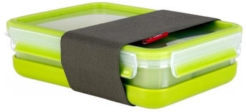 Tefal MASTERSEAL TO GO rechteckige Dose fürs Mittagessen 1,2 L mit 3 Innenschalen und Tablett K3100212
