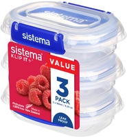 Sistema 881523 Lebensmittelaufbewahrungsbeh&auml;lter Rechteckig Container 0,18 l