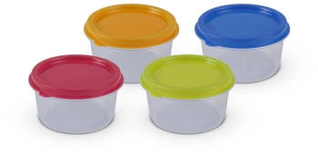 Bestlivings Mini Vorratsdosen bunter Deckel (&Oslash;6cm x 3,5cm) 50ml 24-er Pack