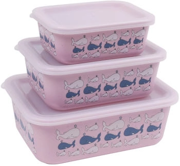 Stoneline Awave Set of storage box 400/730/1300 ml Rose 3 pcs Vorratsbeh&auml;lter Rosa