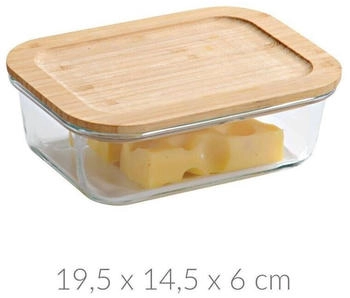 Kesper Aufbewahrungsglas 850ml Vorratsbehälter Braun