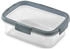 Curver 4er Set Lebensmittelbehälter 0,9L+1L+1,1L+1,2L Transparent Blaugrau Vorratsbehälter Transparent