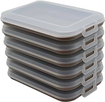Engelland Frischhaltedose stapelbar braun 5-er Set