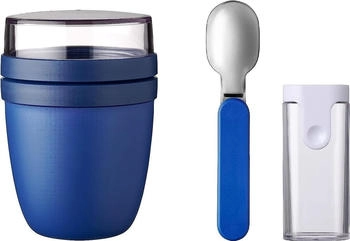 Mepal Geschenk-Set Lunchpot Ellipse - Vivid blue + und Faltbarer Löffel