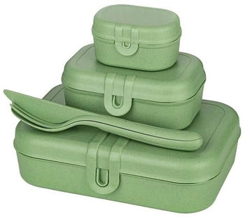 Koziol Pascal Ready Lunchbox inkl. Besteck, 4-teilig, grün Koziol Pascal Ready Lunchbox inkl. Besteck, 4-teilig, grün