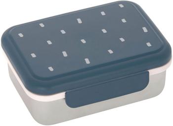 Lässig Kinder Brotdose Edelstahl Lunchbox Frühstücksbox Nachhaltig Kindergarten Schule/ Happy Prints midnight blue