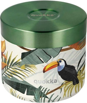 Quokka WHIM TROPICAL | THERMOBEHÄLTER AUS EDELSTAHL FÜR ESSEN 604 ML