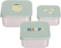 L&Auml;SSIG Lunchbox "Happy Fruits, Lemon"