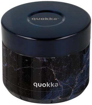 Quokka WHIM BLACK MARBLE | THERMOBEHÄLTER AUS EDELSTAHL FÜR ESSEN 369 ML