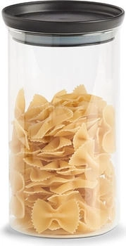 Zeller Present Vorratsglas schwarz 950 ml Ø 10,3 x 18,6 cm