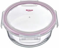 WESTMARK Frischhaltedose "Glas-Frischhaltedose, 950 ml, rund" mikrowellen- und