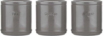 Profino ACCENTS Vorratsdosen 3er Set anthrazit 750 ml Vorratsbehälter Grau