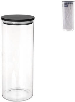 Orion Dose 1,3 l rund aus Borosilikatglas/Bambus
