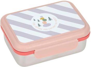 Lässig Lunchbox Stainless Steel Sunny Explorer rose/pink