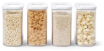 Mepal Vorratsdosen-Set mit Deckel wei&szlig; luftdicht 1500 ml wei&szlig; 4-tlg.