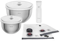 Zwilling Aufbewahrungssystem "Fresh & Save BOWLS" Vakuum Starter Set, Edelstahl...