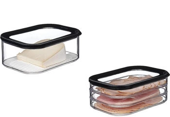 Mepal Vorratsdosen-Set Nordic Black, Deckel Styrol-Acrylnitril (SAN) Polyethylen (PE)