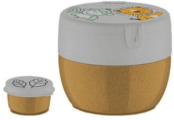 Sterntaler 6912361 Kinder-Lunchbox bedruckt mit Motiv Affe und Löwe Albert/Lio goldbraun