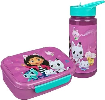 Scooli GABY9864 Gabby's Dollhouse Set Brotzeitdose & Trinkflasche