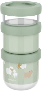 Mepal Snackbox stapelbar Mio 3-teilig Little Dutch Little Farm