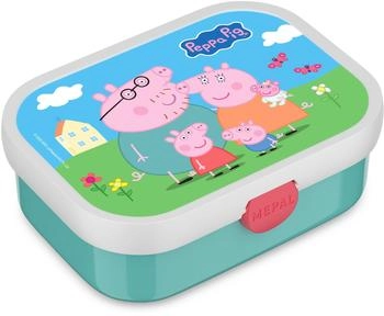 Mepal Campus Brotdose mit Bento-Einsatz und Gabel Peppa Pig