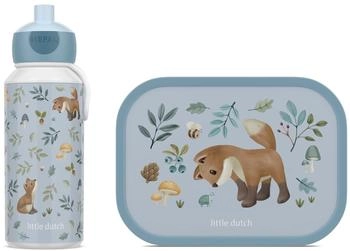 Mepal Lunchset Campus (Trinkflasche Pop-Up + Brotdose) - Little Dutch Forest Friends