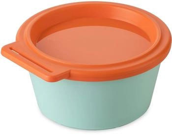 Koziol Nora Box Schale mit Deckel, 250ml, sweet green/strong coral