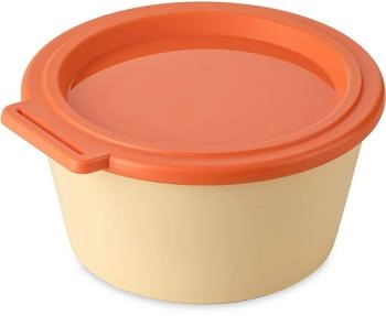 Koziol Nora Box Schale mit Deckel, 700ml, sweet yellow/strong coral