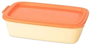 Koziol Nora Box Schale mit Deckel, 1,4l, sweet yellow/strong coral