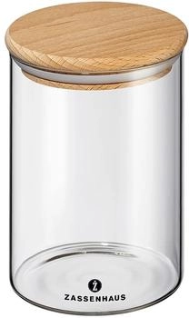 Zassenhaus Vorratsglas mit Holzdeckel 850 ml (056464)