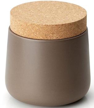 Continenta Vorratsdose Keramik mit Korkdeckel taupe (11274763)
