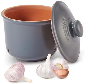 Römertopf Vorratsdose Frische-Topf MINI Set blau-grau 0,6 L Keramik