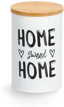 Zeller Zeller Home mit Bambusdeckel, 1l, weiß