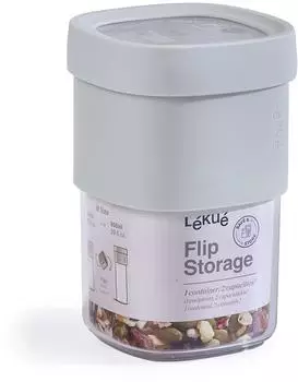 Lékué flip Vorratsdose Medium Grün
