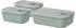 Mepal Frischhaltedosen-Set EASYCLIP, 3-tlg., nordic sage (2x 450 ml + 1x 1000 ml)
