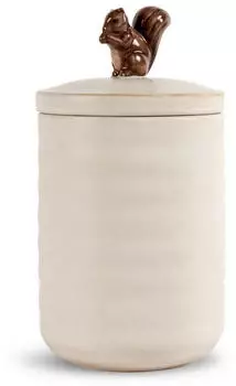 Sagaform Ellen Eichh&ouml;rnchendose mit Deckel &Oslash;10cm Off white