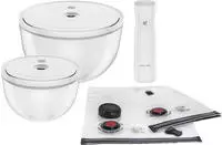 Zwilling 1031014, Zwilling Fresh&Save Bowl Vakuum Starter-Set 9.tlg. Glas