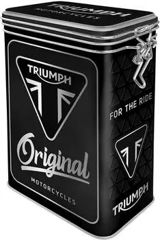 Nostalgic Art Triumph Original Motorcycles Aromadose mit B&uuml;gelverschluss, Metall, 18cm (31131)