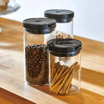 Hario Glaskanister M - Glasbehälter 800 ml, Vorratsbehälter, Transparent