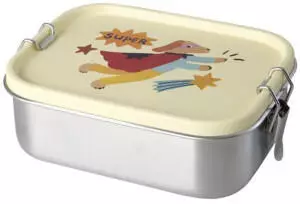 Rice Lunchbox Metall Super Hero Print Creme 800ml