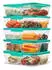 Sistema NEST IT Meal-Prep-Behälter 1,9L mit Fächern, Grün, 5er-Set (59175)