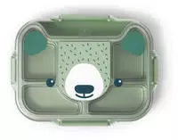 Monbento Lunchbox ''Bear'' in Gr&uuml;n - (B)28,2 x (H)5,7 x (T)21,4 cm