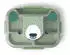 Monbento Wonder Bear Kinder-Lunchbox 950ml, Edelstahl, Grün (Wonder Green Bear)